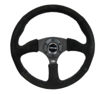 NRG Sportratt Mocca med Svart Centrum 350mm (2.5'' Djup)